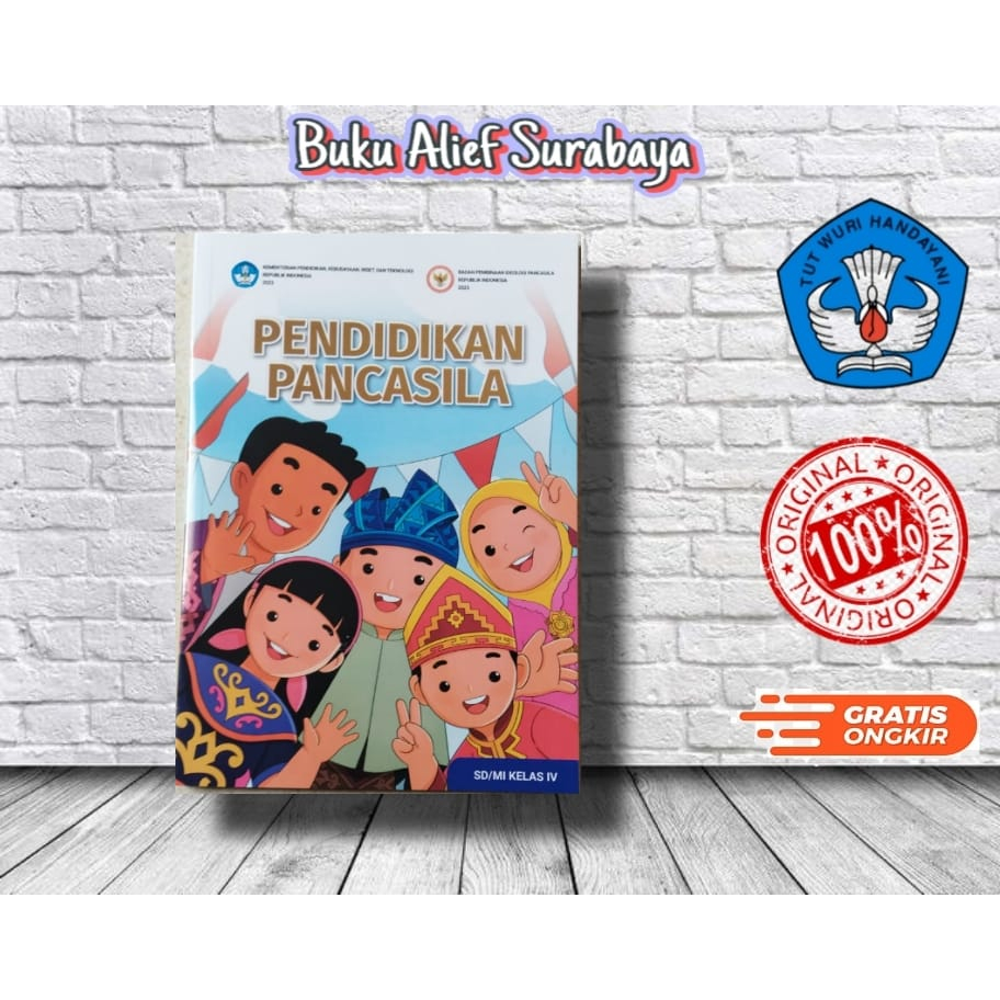 Buku Paket Siswa PENDIDIKAN PANCASILA PPKN SD/MI Kelas 4 Kurikulum Merdeka Kurmer BPIP