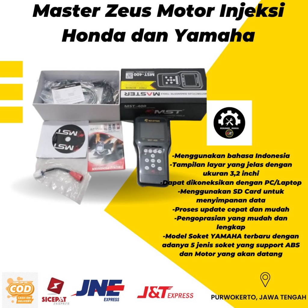 Scanner motor injeksi HONDA & YAMAHA MASTER ZEUS MST 40