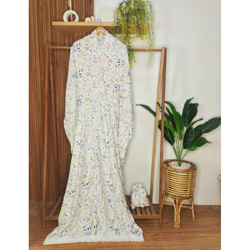 MUKENA Terusan Dewasa Katun Rayon Motif