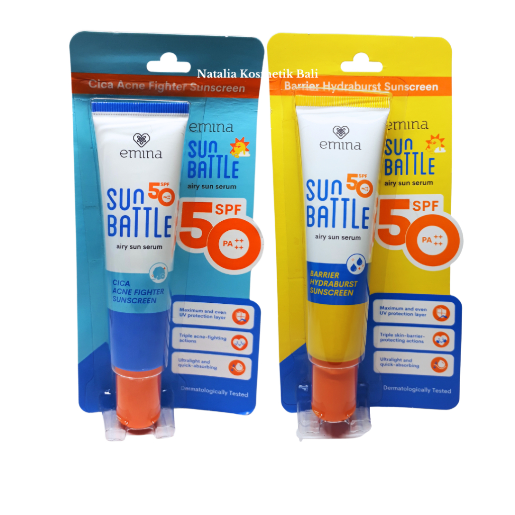 Emina Sun Battle Airy Sun Serum SPF 50 PA++++ - 30 ml - Emina Sunscreen