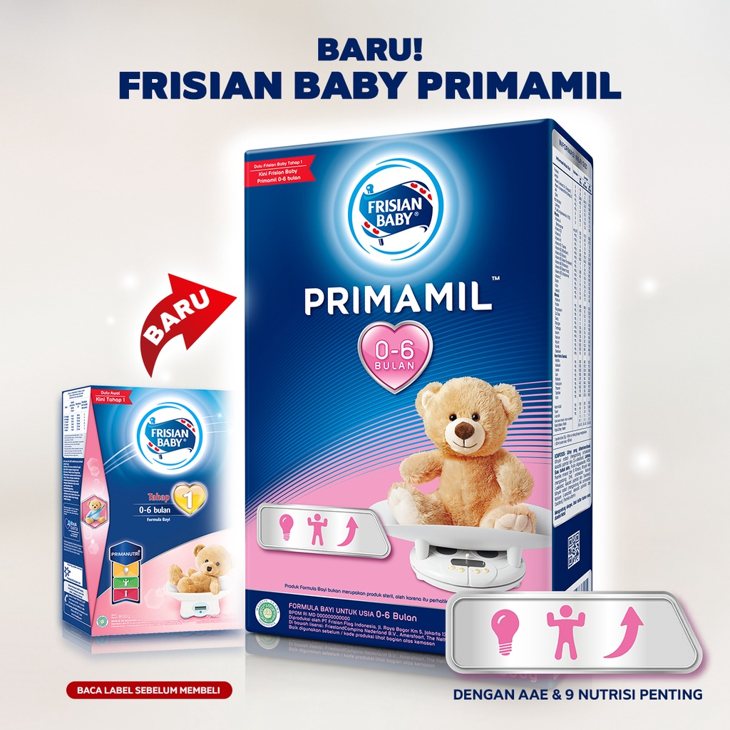 FRISIAN FLAG BABY Primamil - Plain - 750 gr - Susu Formula Bayi (0-6 bulan/ 6-12bulan)