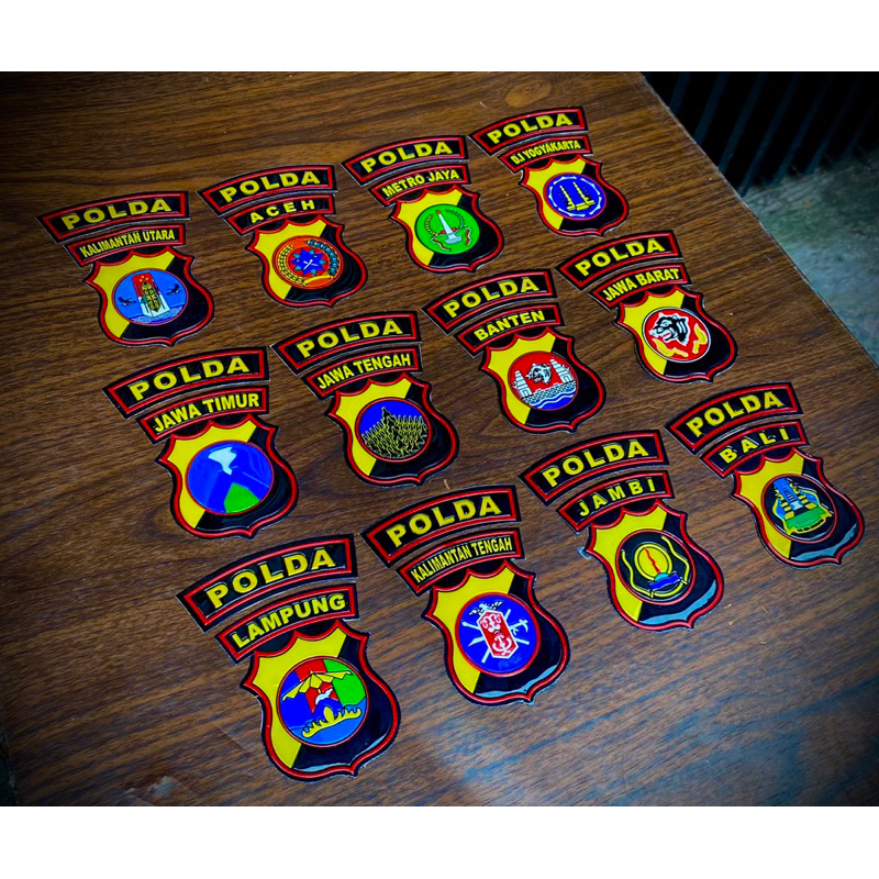 

stiker timbul embos polda khusus daerah