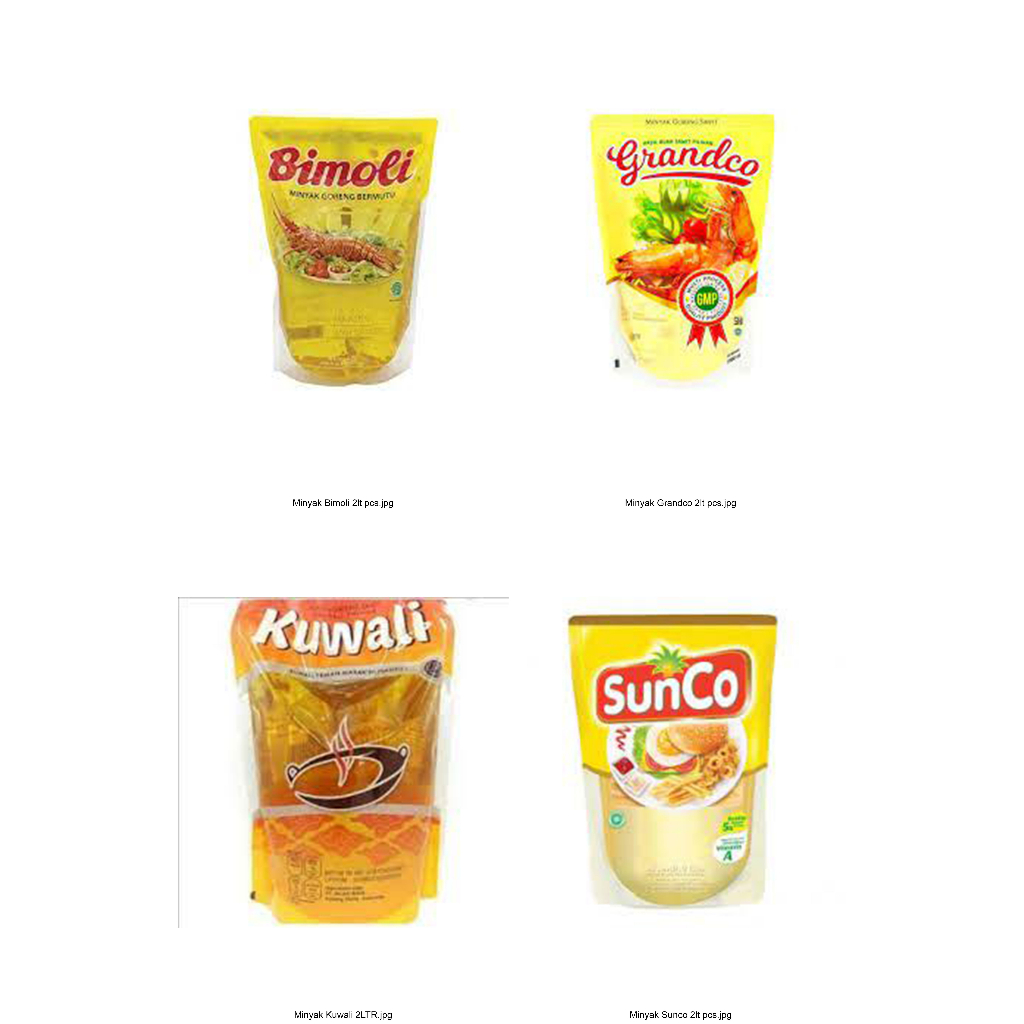 

Minyak Goreng Bimoli , granco , sunco , kuwali