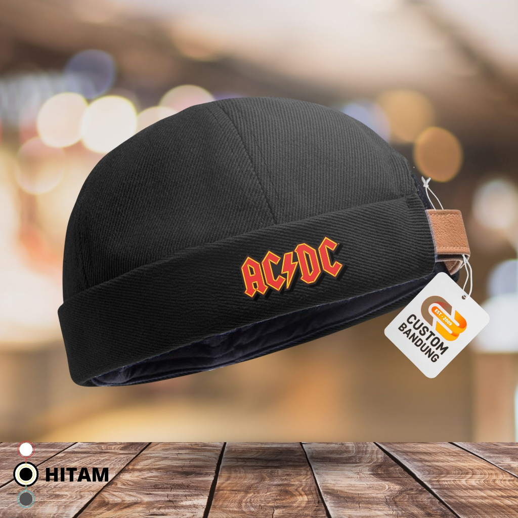 Peci Miki Hat Topi Pria ACDC Peci Miki hat Topi Miki hat Anak &amp; Dewasa Topi Brimless Premium