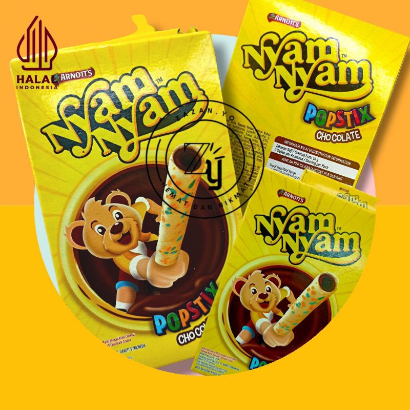

Nyam Nyam Popstix 48gr 2pack biskuit coklat