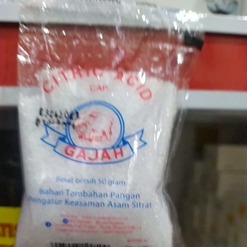 

Citric Sitrun Gajah 50gr 1rt isi 5