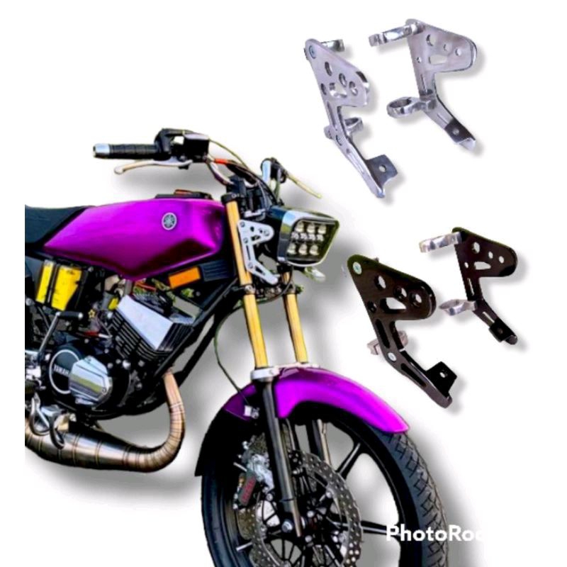 BREKET BRACKET BRICKET PANGKON LAMPU DEPAN DUDUKAN LAMPU DEPAN CNC AS 30 31 33 PNP RX KING RXK RXS C