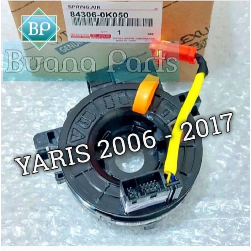Baru Kabel Spiral Klakson Fleksibel Stir Airbag Toyota Vios Gen 2 Gen 3 Yaris 2006 2007 2008 2009