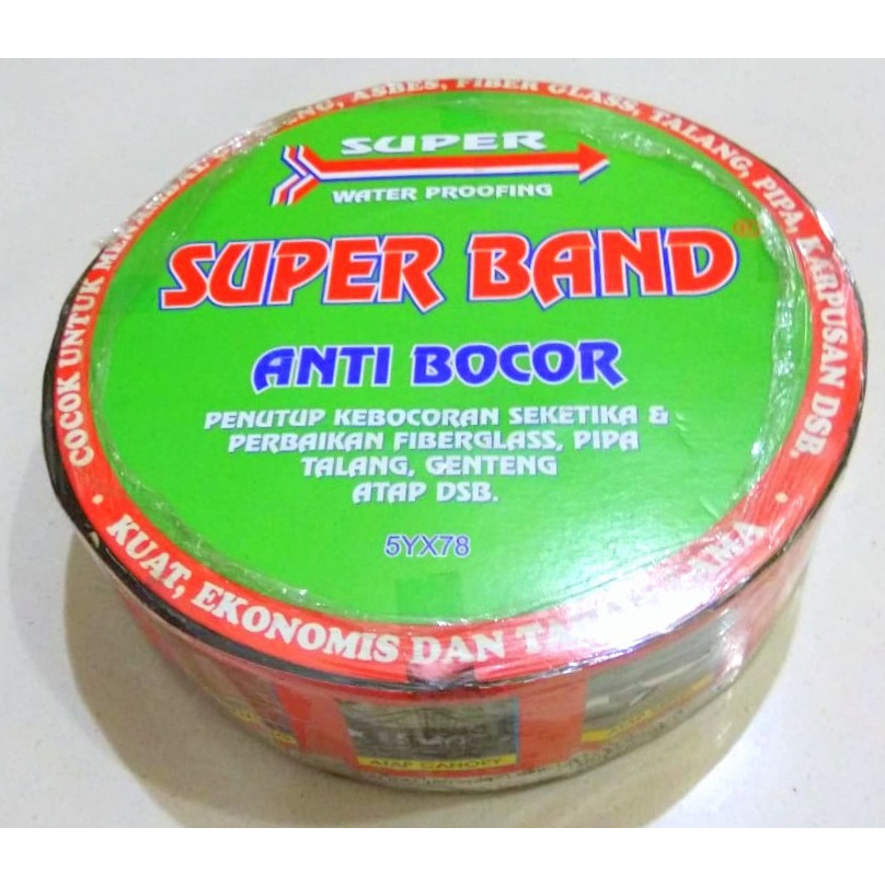 ( 1 Rol - 10 Meter ) Plakban Lakban Tambal Talang Asbes Atap Genteng Canopy Kanopi Pipa Tandon Super