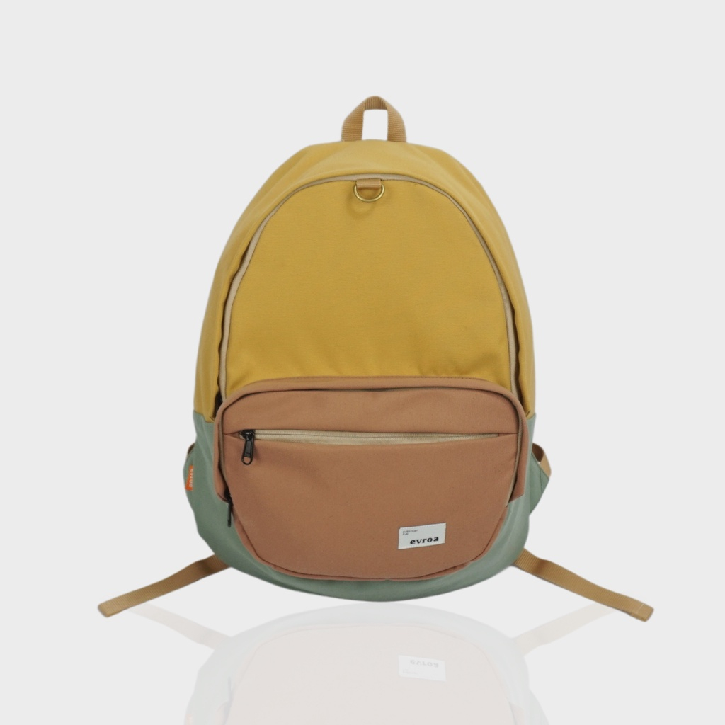 [ RAMADHAN SALE  ]  TAS Evroa Maggy Backpack - Tritone Honey Tas Ransel | Tas Ransel Sedang | Tas Ra