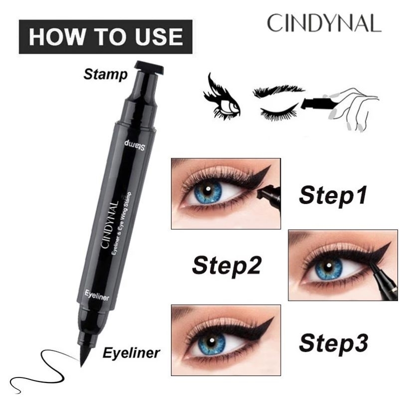 SVMY Eyeliner Stamp 2in1 Liquid Pensil Small Waterproof