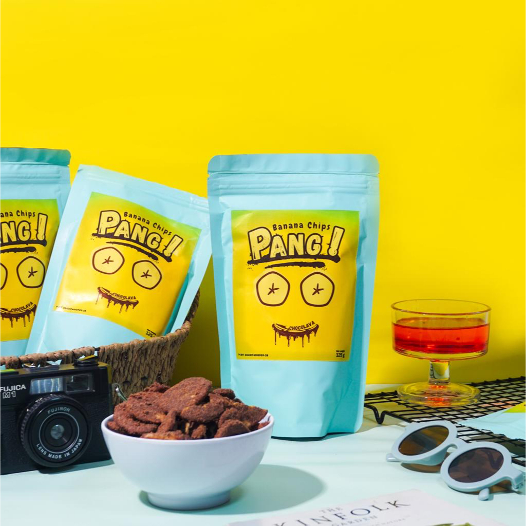 

Cemilan Keripik Pisang Rasa Coklat PANG Banana Chips Snack