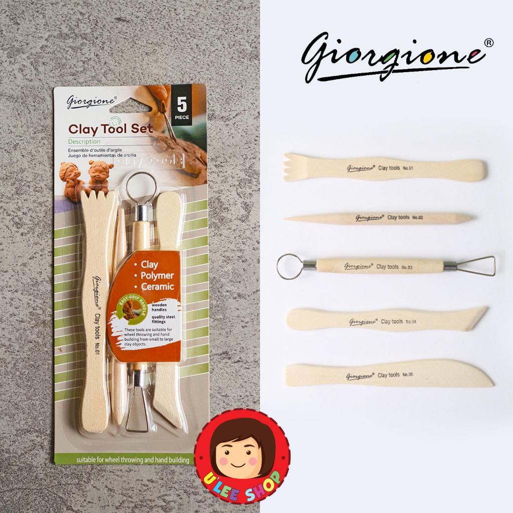 

Giorgione Clay Tool Set / Pottery tool / Modelling Tool / Alat Clay