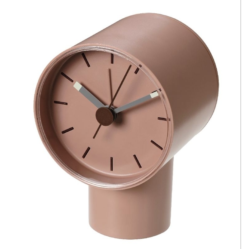 BONDTOLVAN JAM ALARM JAM ANALOG MERAH MUDA JAM MEJA NUDE JAM MEJA ESTETIK