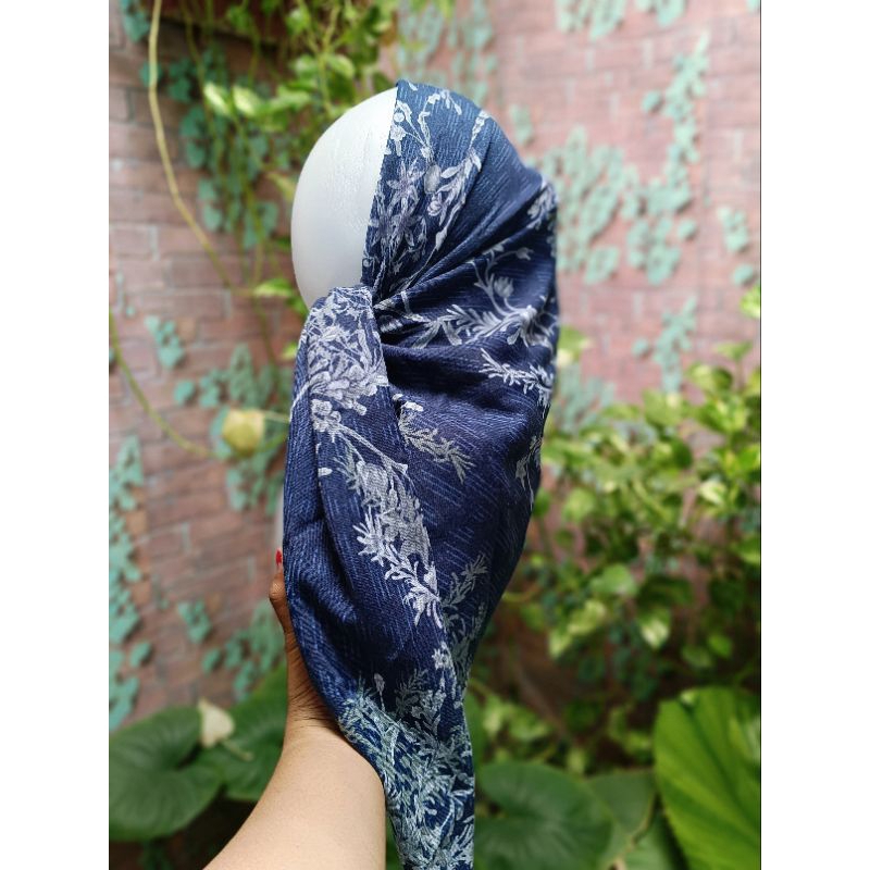 JILBAB MOTIF BAHAN VOAL JILBAB CANTIK JILBAB NAVY