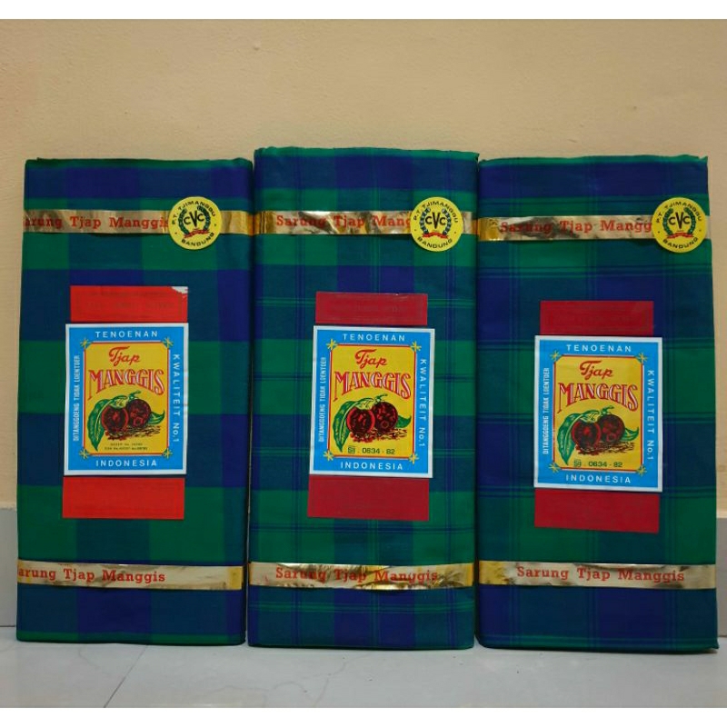 SARUNG MANGGIS CVC JADUL ORIGINAL 100% (HIJAU)