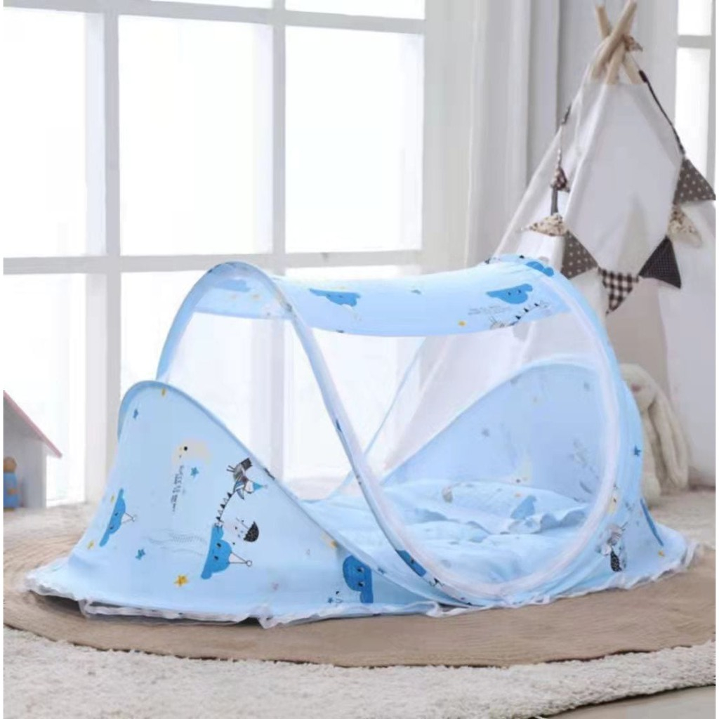 (2KG) SHENAR KELAMBU BAYI MUSIK SERIES 3IN1 DENGAN KASUR DAN BANTAL / KELAMBU BAYI SET / MATRAS TIDU