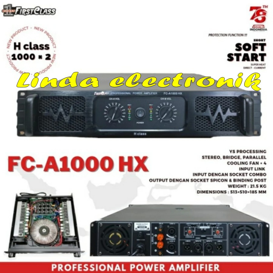 power amplifier firstclass fca 1000 hx fc a 1000 hx fca 1000hx class h