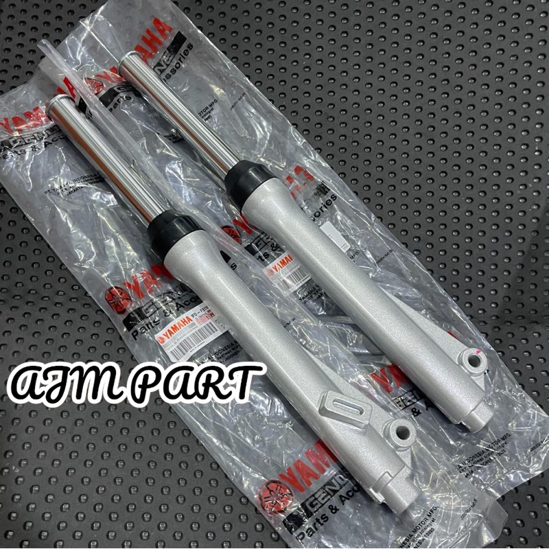 As shock depan plus tabung silver tromol fizr Alfa sigma crypton Vega r lama