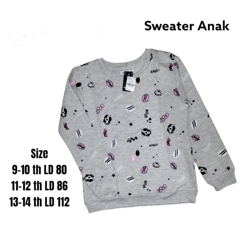 Sweater Anak Cewek Nevada Cantik