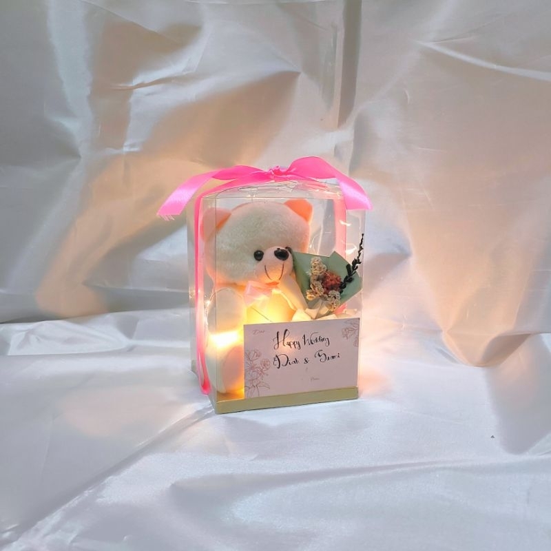 

Mini Gift LED Hadiah Boneka Dalam Mika isi LED/ kado Ulang Tahun Anniversary/ Hampers Ultah