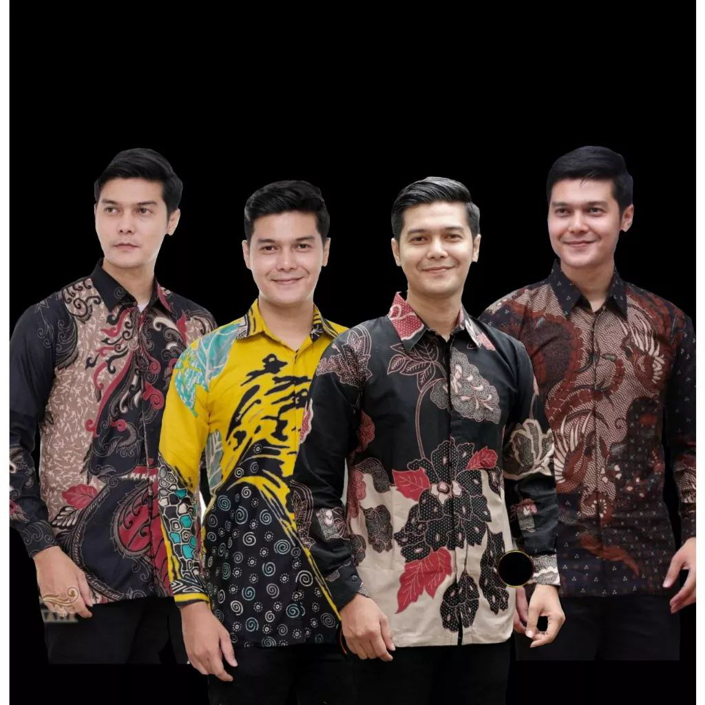 Kemeja Batik Pria Lengan Panjang Batik Azmil