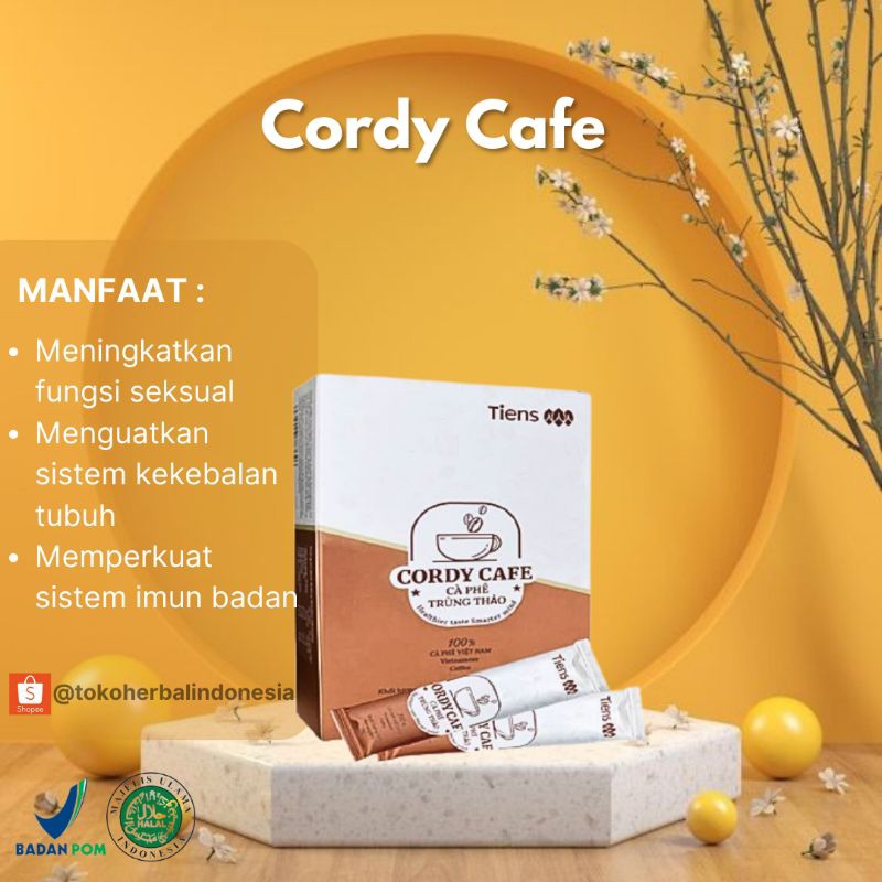 

CORDY CAFE COFFE PENAMBAH STAMINA TERBAIK KOPI PENGUAT PRIA & WANITA TIENS ORIGINAL