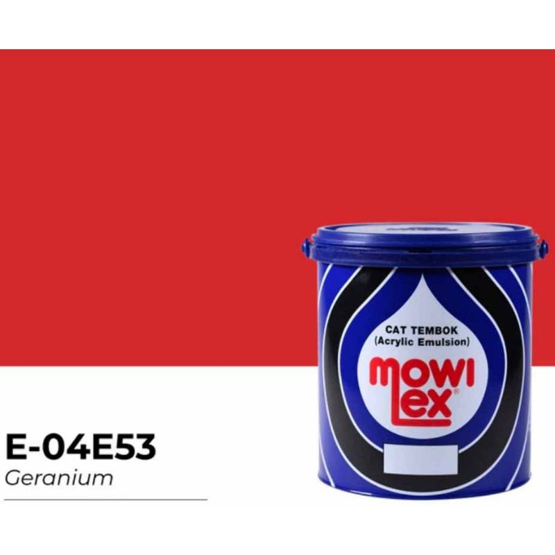 Cat Tembok Interior Mowilex Cat Taman Mowilex BS-04E53 Geranium 1 Liter