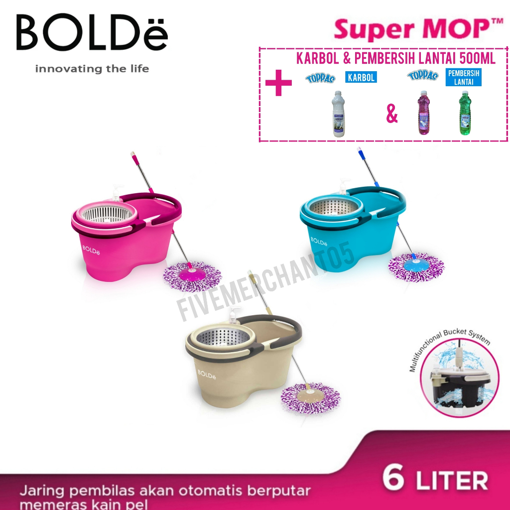 Alat Pel Bolde Super Mop Macan Stainless Bolde Macan Bolde Original Alat Pel Otomatis Bolde