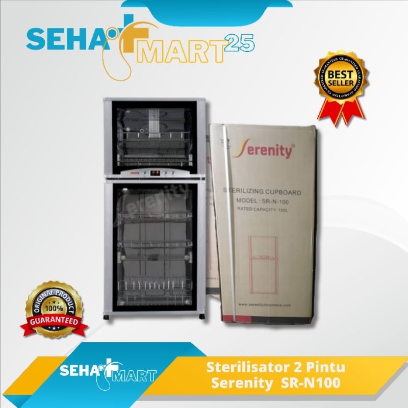 Sterilisator 2 Pintu Serenity SR-N100 Sterilizer Lemari Steril Kering Murah Garansi Original