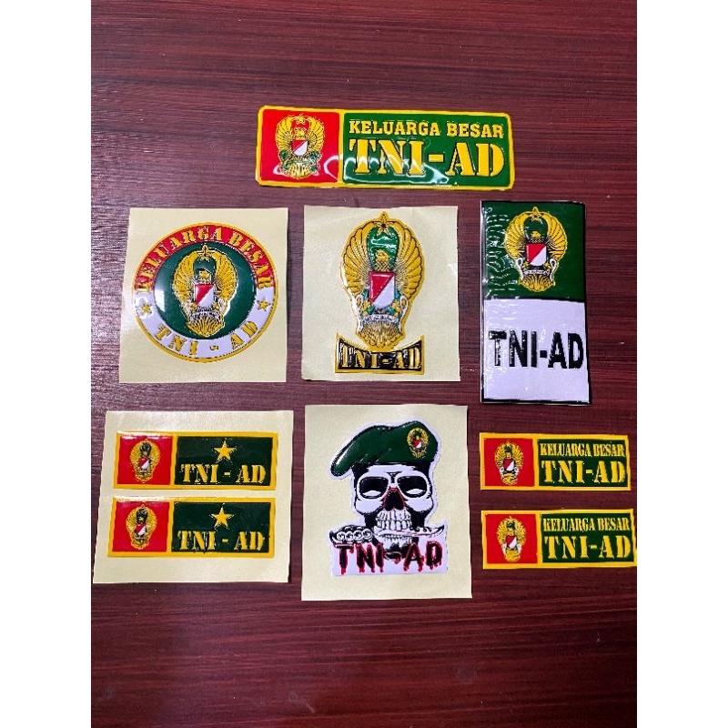 STIKER TIMBUL/STIKER TNI AD/STIKER PROVOST/STIKER MOTOR/STIKER MOBIL/stiker tni