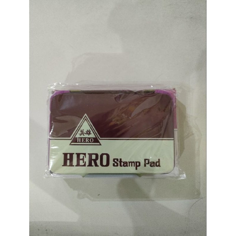 

bantalan stempel / stampad / bak stempel / stamp pad tinta ungu purple ink kecil
