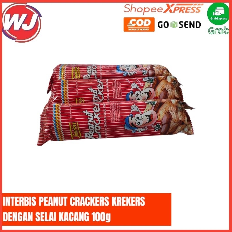 

INTERBIS PEANUT CRACKERS KREKERS DENGAN SELAI KACANG 100g
