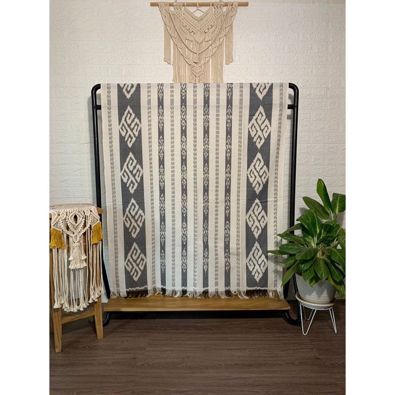 KAIN TENUN BLANKET ORIGINAL DITENUN MENGGUNAKAN ALAT TENUN BUKAN MESIN TERMURAH