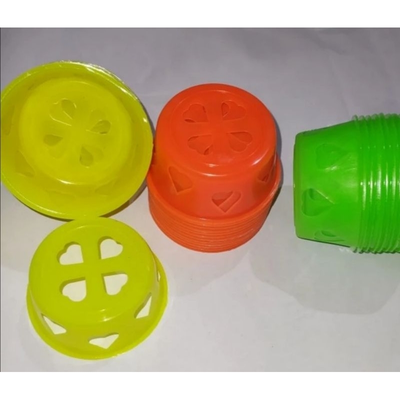 12pcs Cetakan bolu kukus plastik pendek