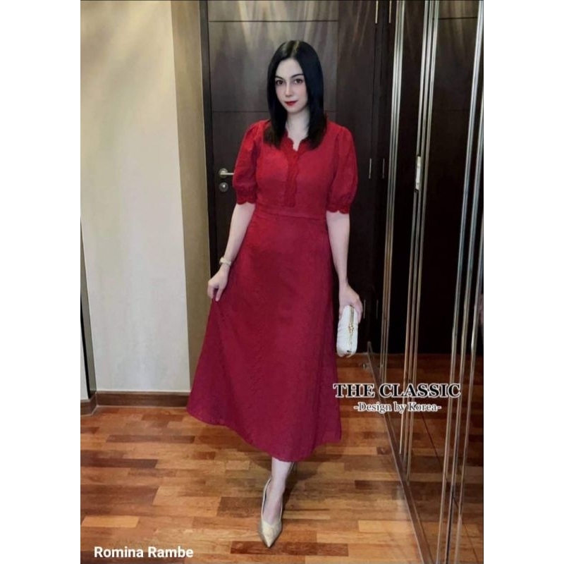 Dress Premium bangkok original dress natal dress pesta dress gereja