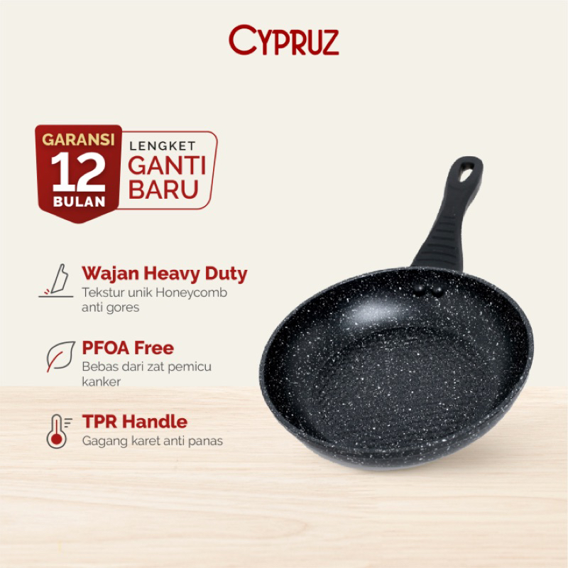 Cypruz Honeycomb Marble Fry Pan 20 cm
