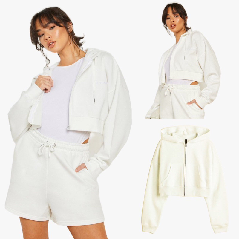 HOT PRODUCT CROP UP ZIPPER HOODIE HM