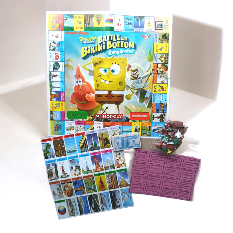 Mainan Monopoli set - MONOPOLI KARAKTER Medium dan Small Size MONOLOS - Monopoli Murah - monopoli ka