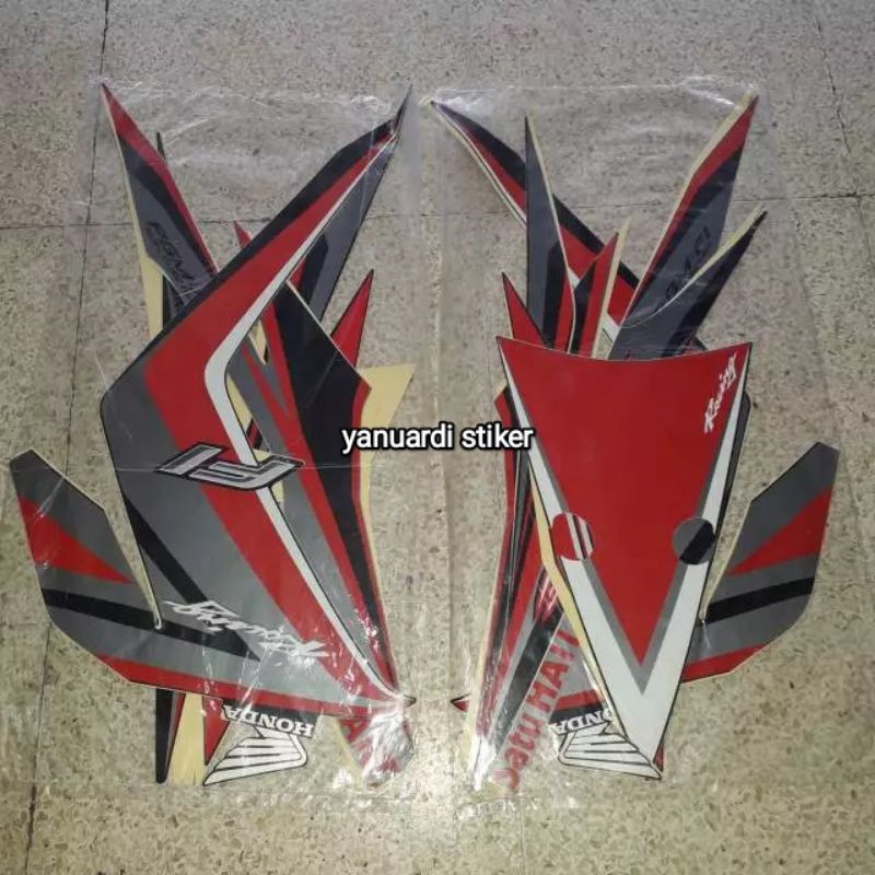 STRIPING STIKER LIST HONDA BLADE 125 FI TAHUN 2014 STIKER BLADE FI 2014