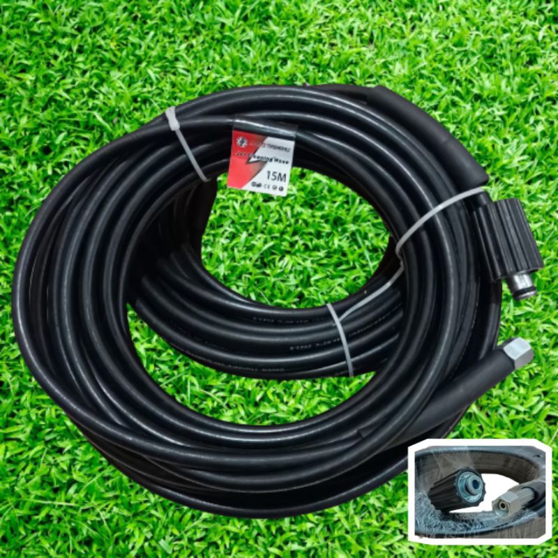 SELANG JET CLEANER / SELANG MESIN SEMPROT DOUBLE THUNDER / SELANG CUCI MOTOR 10M, 15M & 20M