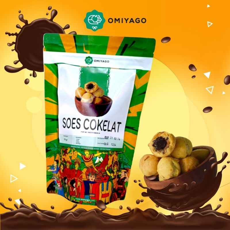

READY STOCK Omiyago Snack Soes Cokelat 75 gr