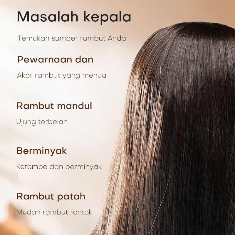 Masker rambut kering Masker rambut rontok Masker rambut keratin Hair mask Pelurus rambut permanen Melembabkan halus Meningkatkan minyak mentah kering Tekstur yang halus dan lembab