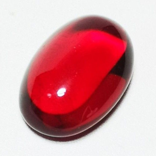 BATU PERMATA RED RUBY SIAM BANGKOK JUMBO 30 x 20 MM / TANPA RING
