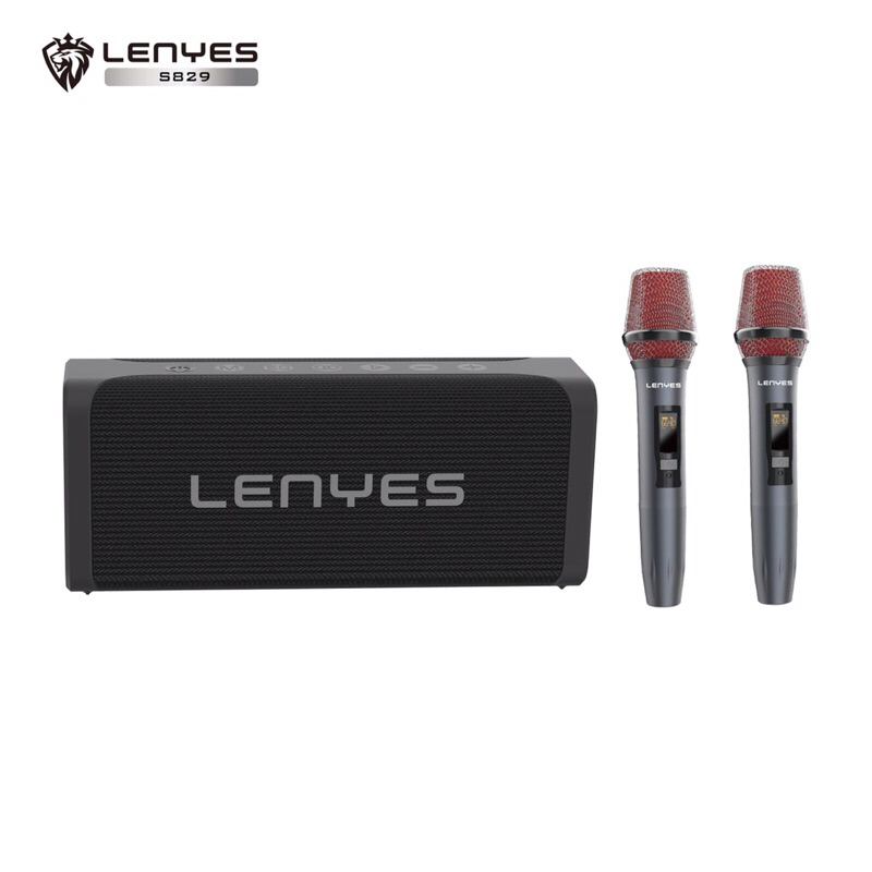 Lenyes S829 80W Portable KTV Wireless Speaker + Microphone Karaoke Bluetooth 5.0
