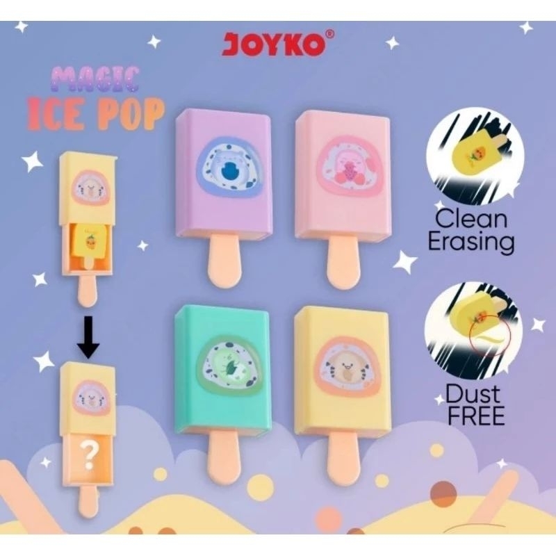 

Penghapus Eraser Hapusan Joyko ER-126 Magic Ice Pop (1 Pcs)