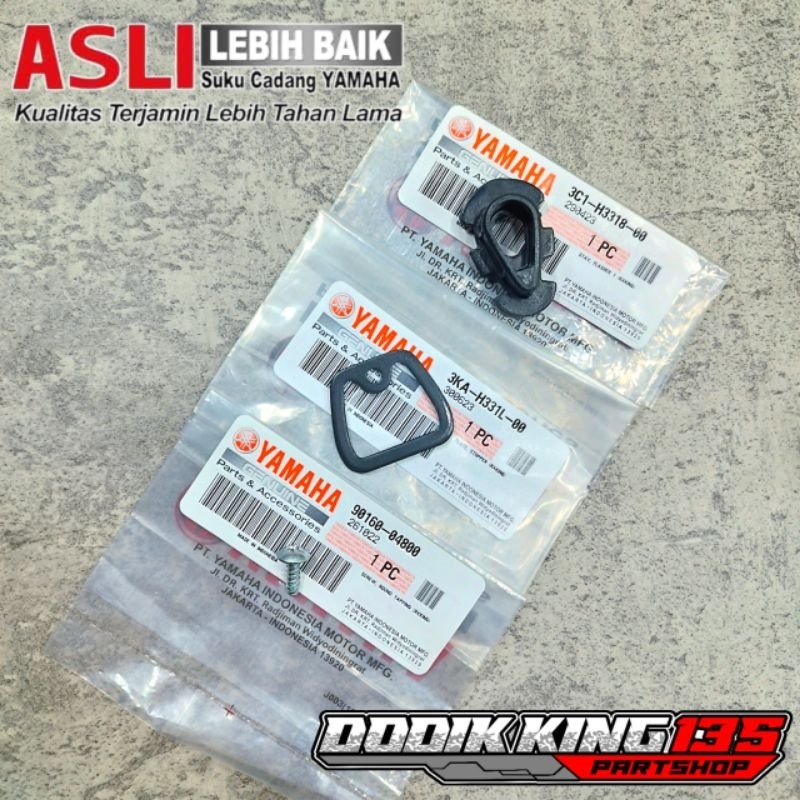 BAUT BESI PLAT DUDUKAN TAHANAN LAMPU SEIN SEN RX KING PEREDAM VIXION SCORPIO ORIGINAL YAMAHA | 90160