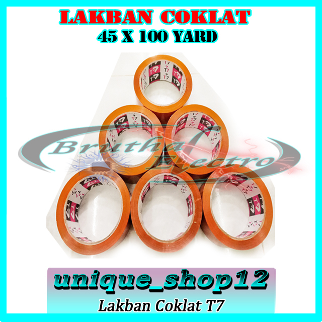 

Lakban / Isolasi / Perekat Tape / Solatip / Lakban T7 48mm 100 Yard Tape Kualitas Bagus