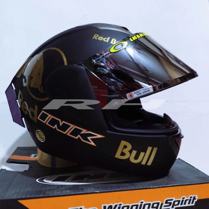 HELM INK CL MAX PAKET RED BULL DAN LEOPARD