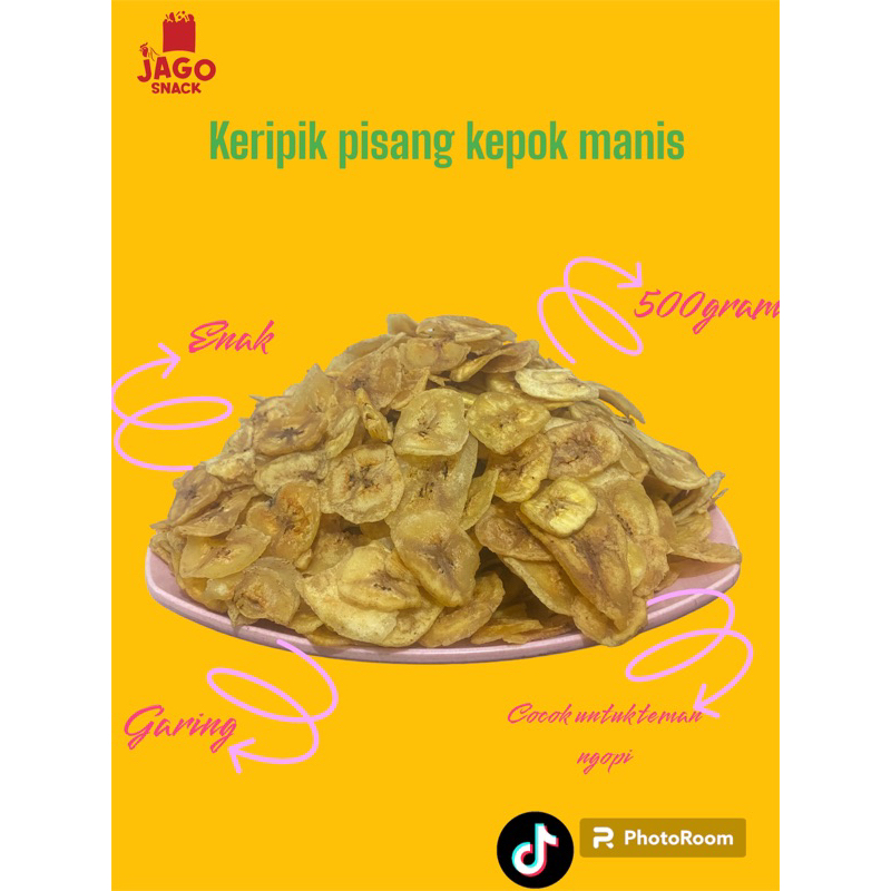 

keripik pisang kepok manis